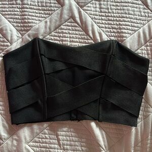 Wow Couture black crop top .